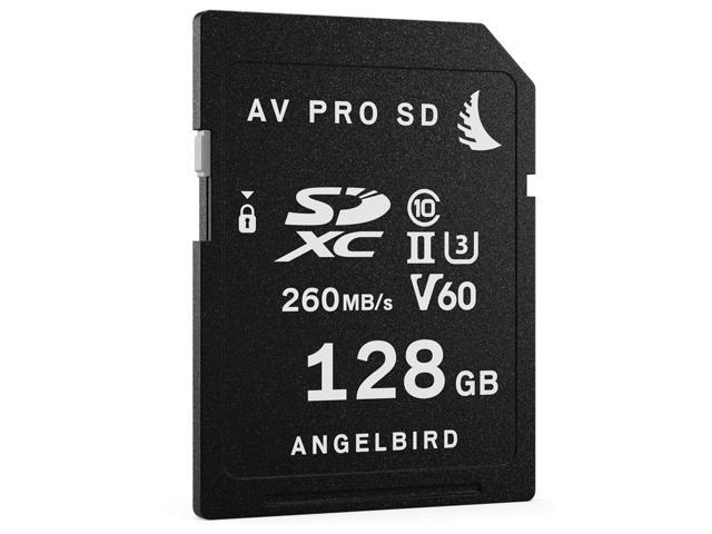 Angelbird AV PRO SD MK2 128GB V60 Class 10 UHS-II U3 SDXC Memory Card, 1 Pack