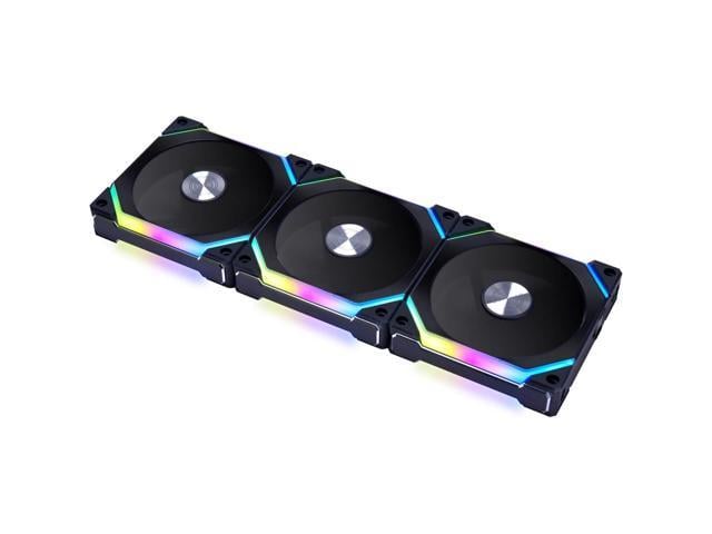 Lian Li UNI Fan SL120 V2 RGB Black 3x 12cm Fan Pack with