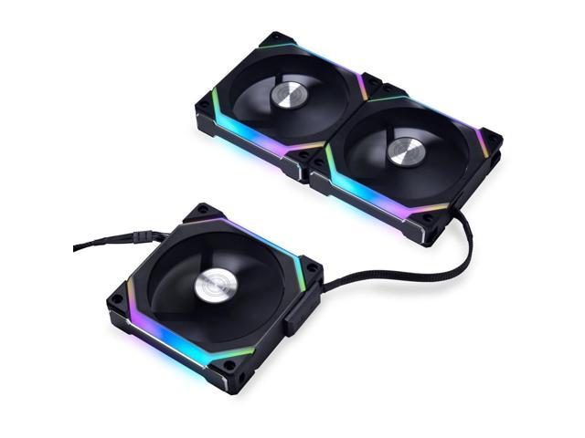 Lian Li UNI Fan SL120 V2 RGB Black 3x 12cm Fan Pack with