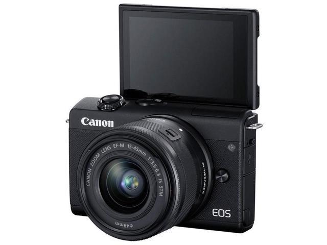 Canon EOS M200 Mirrorless Camera with 15-45mm Lens -Black - Newegg.com