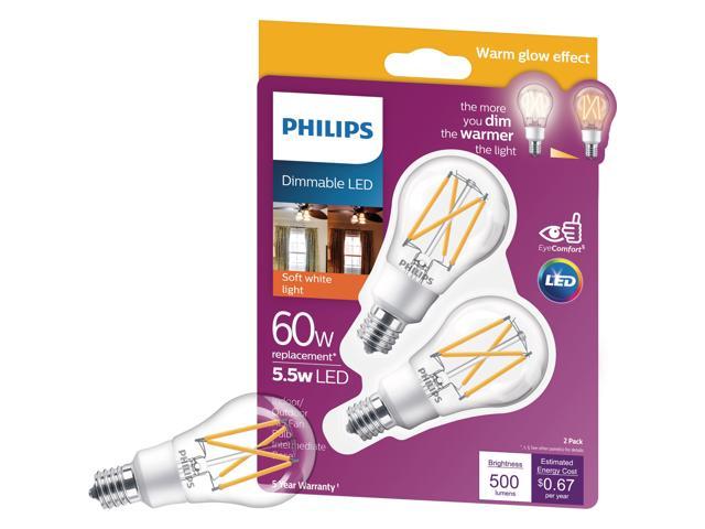 Photo 1 of Philips 2pk 60w E17 Wg Led Bulb