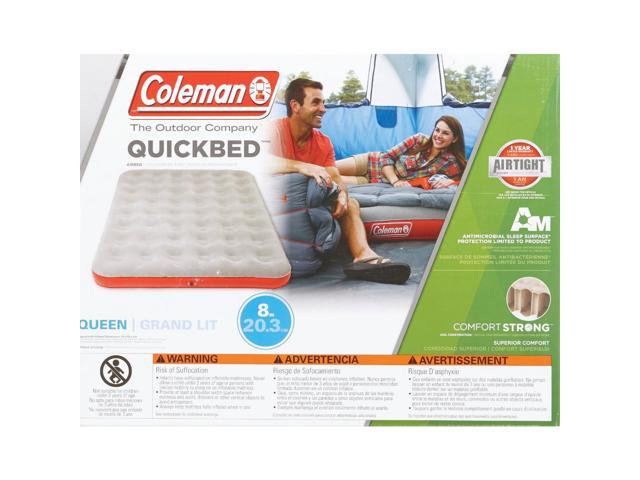 coleman queen single high air mattress review