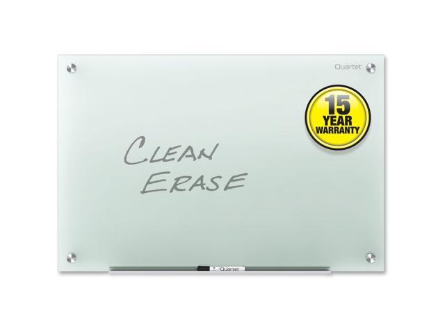 Photo 1 of Quartet Glass Whiteboard, Dry Erase White Board, 3' x 2', Frosted Frameless Infinity Wall Mount, Home School Supplies or Home Office Decor, 1 Dry Erase Marker & Marker Tray, Non-Magnetic (G3624F)