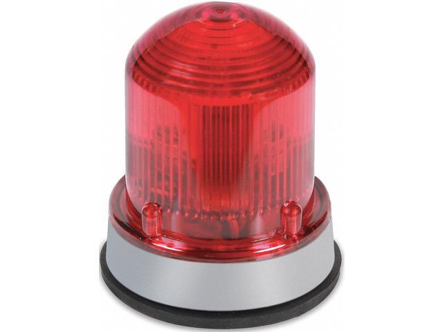 EDWARDS SIGNALING 125LEDFR120A Warning Light,LED,120VAC,Red,65 FPM