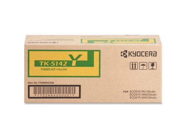 Yellow Toner Cartridge for Kyocera TK-5142Y ECOSYS M6530cdn, ECOSYS P6130cdn, Genuine Kyocera Brand