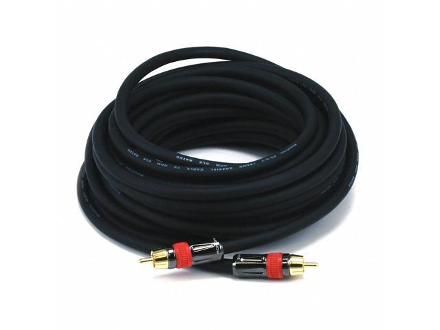 Monoprice 25ft High Quality Coaxial Audiovideo Rca Cl2 Rated Cable Rg6u 75ohm For Spdif 3729