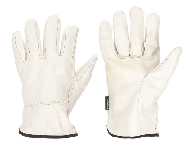 cream leather gloves