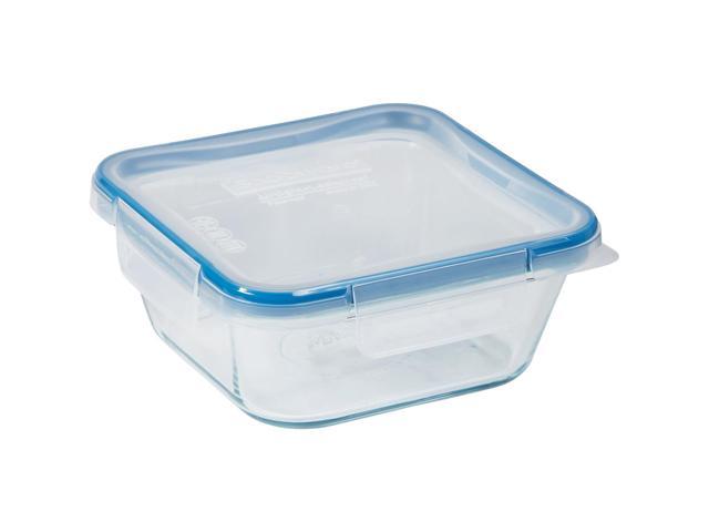 Snapware Total Solution 4-Cup Square Pyrex Glass Storage Container with ...