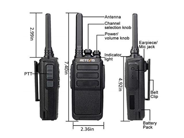 10xRetevis H777 Walkie Talkie UHF:400-470MHz 16CH VOX CTCSS/DCS Two-Way Radio US 