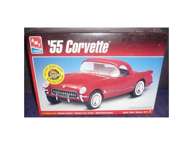 Factory 1955 Chevrolet Corvette AMT 1/25 Model Kit 6210 for sale online
