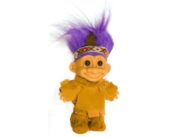 purple hair troll doll