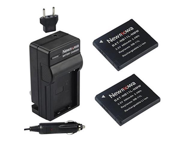 Newmowa NB-11L/11LH Battery A3400 is A2400 is A3500 is A2600 and Dual USB Charger Kit for Canon NB-11L/11LH and Canon PowerShot A2300 is 2 Pack ELPH 110 HS A4000 is ELPH 115 HS A2500 