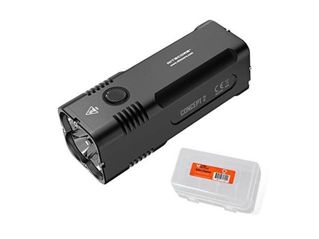 NITECORE Concept 2 C2 6500 lm Compact Rechargeable Flashlight & Car Adapter 