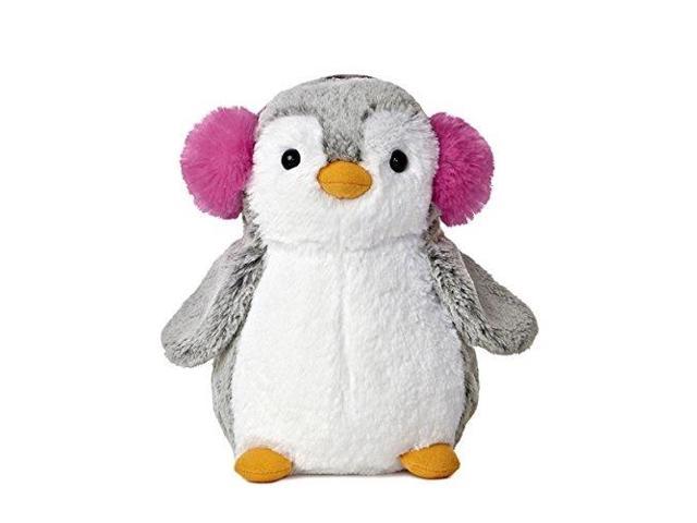 PomPom The Penguin with Pink Jacket and Earmuffs 9″ 23 cm 
