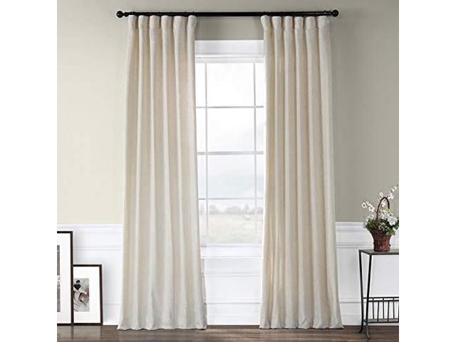 Hpd Half Price Drapes Fhlchvet1319284 Heavy Faux Linen Curtain 50