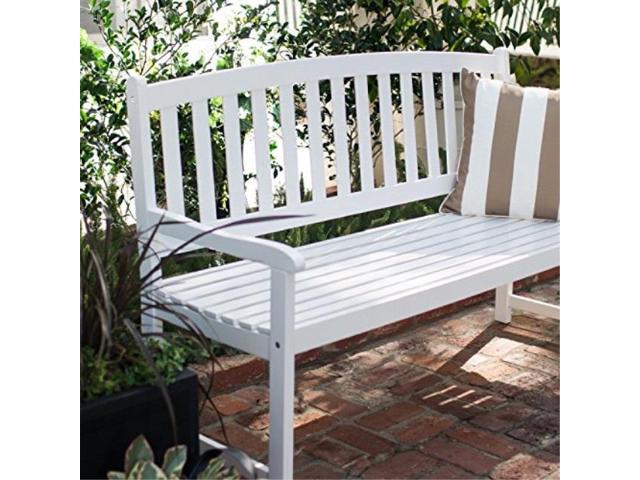 Coral Coast Pleasant Bay 5 Ft Curved Slatback Outdoor Wood Bench