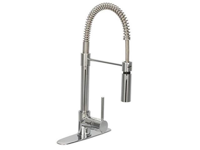 Glacier Bay Series 400 Singlehandle Pulldown Sprayer Kitchen Faucet In Chrome Newegg Com
