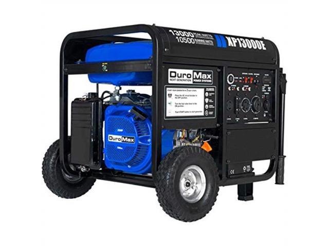 duromax xp13000e, 13000 watt gasoline fuel electric start, portable ...