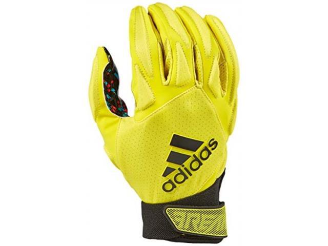 yellow adidas football gloves