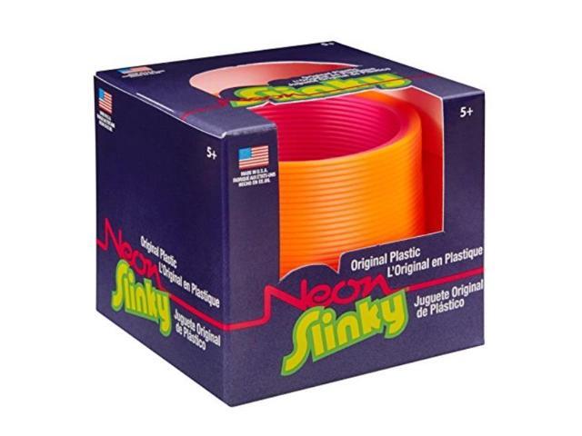 poof the original slinky brand neon plastic slinky kids spring toy