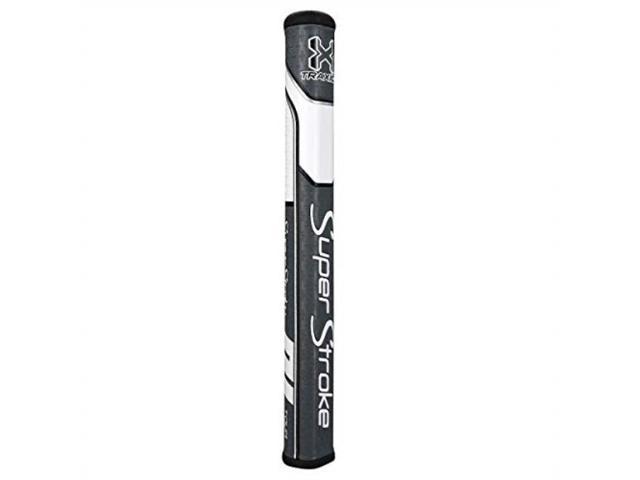superstroke traxion tour golf putter grip, gray/white tour 2.0 | advanced surface texture that improves feedback and tack | minimize grip pressure with a unique parallel design | techport