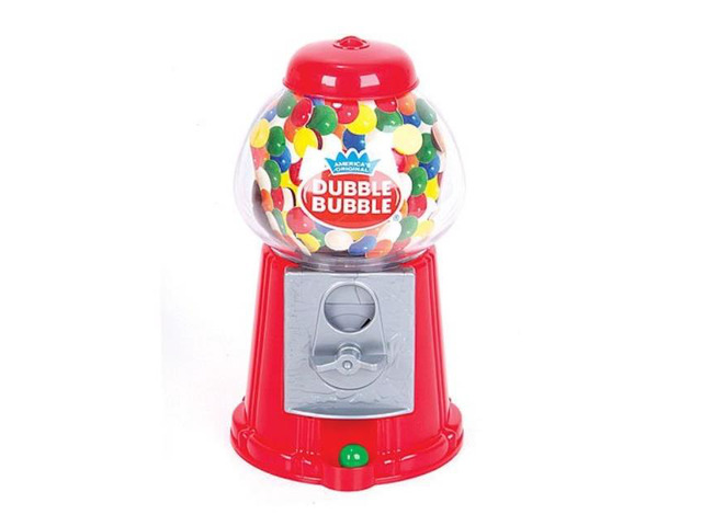 Classic 7-Inch Gumball Machine Coin Bank – Includes Dubble Bubble Gum
