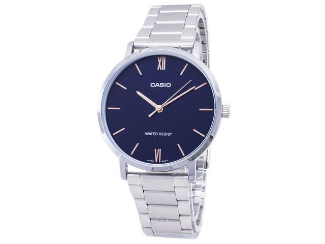 casio blue dial watch