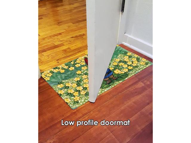 Toland Home Garden Garden Gnome 18 x 30 Inch Decorative Summer Floor Mat  Spring Flower Doormat