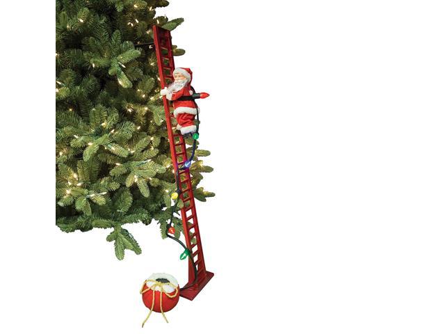 Mr. Christmas Super Climbing Santa Holiday Decor, Red - Newegg.com