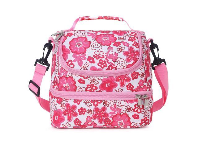 Office Insulated Small Size Mini Lunch Box Cooler Tote Bag for Work K-Tech Lunch Bag for Women Pink Picnic or Travel School