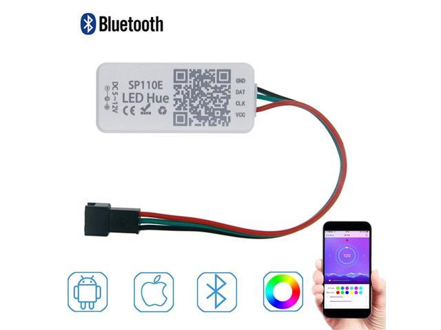 WS2812B WS2811 Addressable LED Bluetooth Controller iOS Android App Wireless Remote Control DC 5V~12V for SK6812 SK6812-RGBW WS2812 SM16703 Dream Color Programmable RGB LED Strip Pixel