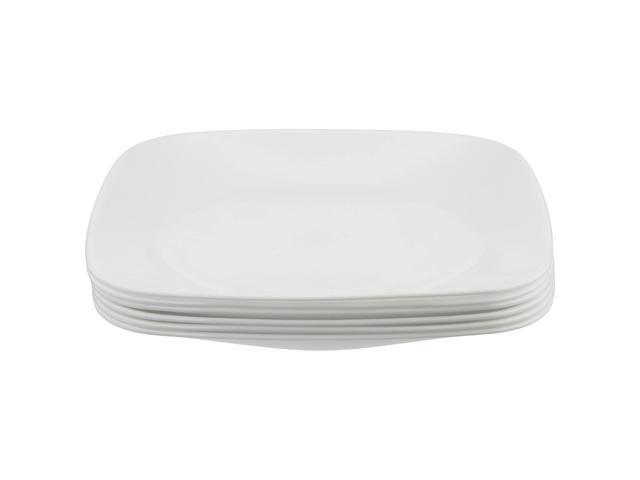 Corelle Square Pure White 9-Inch Plate Set (6-Piece) - Newegg.com