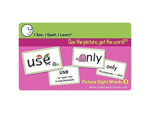 Picture Sight Words Flashcards Sets 1 I Spell I See I Learn® 2 & 3 Combo Pack
