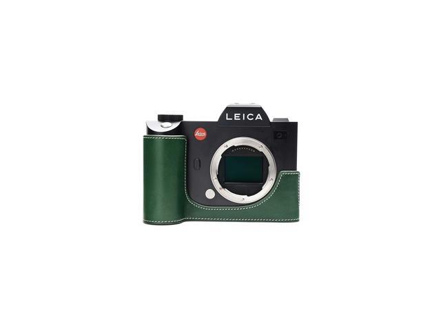 Hand Strap Leica T Case Black BolinUS Handmade Genuine Real Leather Half Camera Case Bag Cover for Leica T Bottom Opening Version