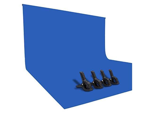 Issuntex 9X15ft Blue/Green Reversible Background,Thickened Muslin Backdrop,Photo Studio,Collapsible High Density Screen for Video Photography and Television 