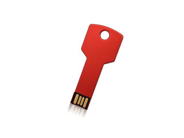 Kootion 1 Pcs Metal Key Model 32G 64G USB 2.0  Flash Drive Memory Storage Sliver 
