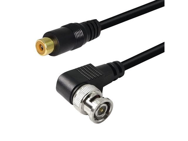 9FT FOR CAMERA/VIDEO/CCTV 9 Feet, Black 3 PACK USED BNC TO RCA Cable 