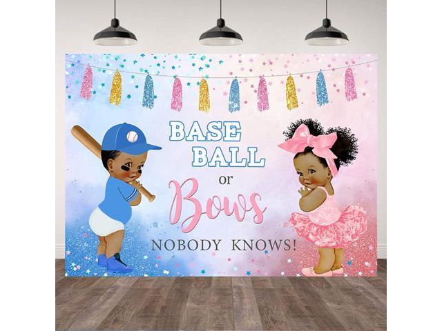 Gender Reveal Baseball Boy or Girl Baby Shower Reveal Surprise Party Supplies 