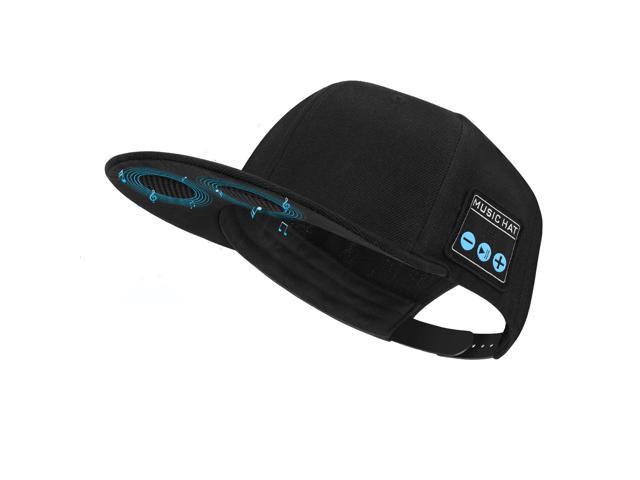 TOUCH TWO Wireless Bluetooth 5.0 Speaker Hat/Cap with Inbuilt Microphone Best Gift for Men/Women/Boys/Girls Black Wireless Smart Speaker Hat/Cap for Outdoor/Indoor Sports 