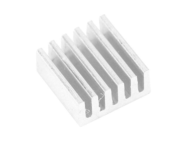 Beennex 100pcs 9x4x9mm Aluminum Heat Sink Radiator with Adhesive for Amplifier Board PCB IC 