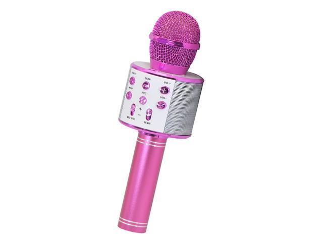 Microphone for Kids Karaoke Microphone Girls Gifts for Age 4 5 6 7 8 9 Year Old Portable Handheld Wireless Bluetooth Microphone Home Party Favor Mic Microphones Kids Christmas Birthday Gifts 