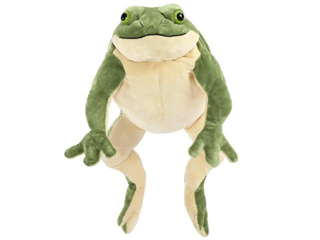 plush frog pillow