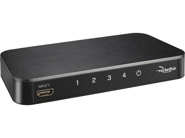 Rocketfish 4 Port 4k Hdmi Switch Box Black Newegg Com