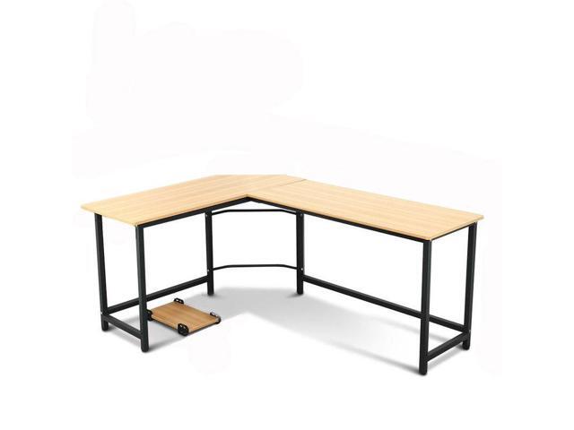 L Shaped Desk Corner Computer Gaming Laptop Table Workstation Home Office Newegg Com