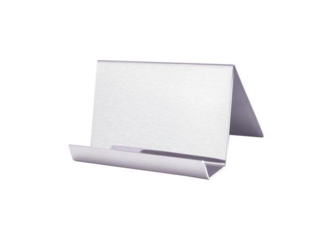 Nipole Modern Business Card Holder Desk Display With Brushed Stainless Steel Newegg Com