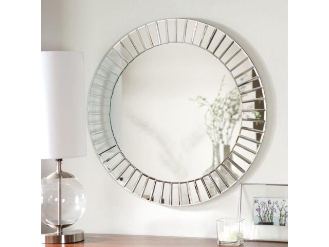 Decor Wonderland Fortune Modern Frameless Beveled Wall Mirror 27 6 Diam In Newegg Com