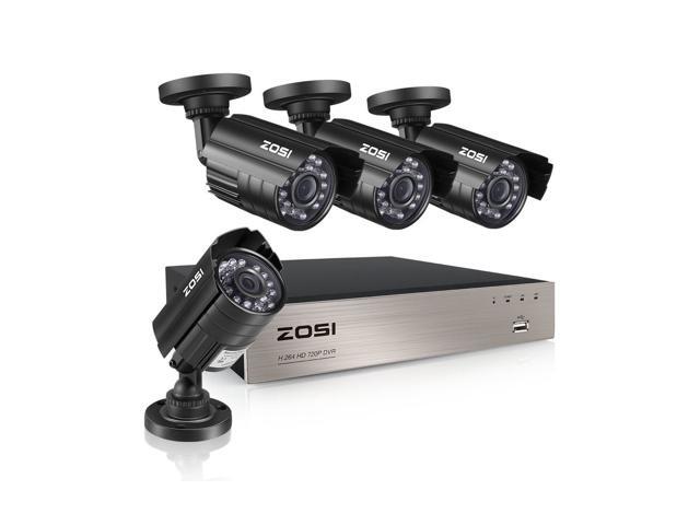 1080N Surveillance DVR ZOSI 8-Channel HD-TVI 720P Video Security Camera System