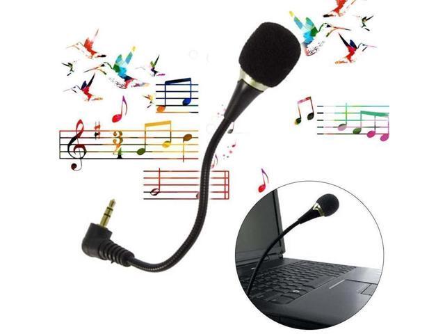 3.5mm Jack Mini Microphone Speaker Mic For PC Laptop Notebook Desktop skype New