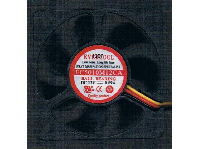 Evercool EC4510M05CA 45mm x 10mm x 10mm 5 Volt Ball Bearing Fan Retail Packaged 