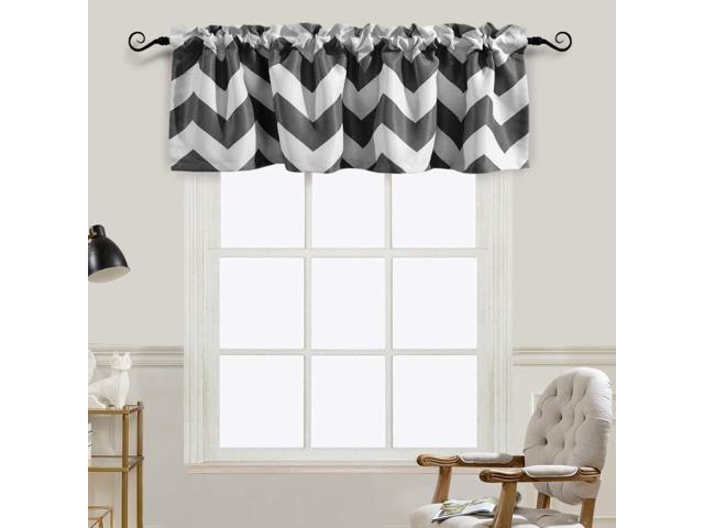 Melodieux Chevron Room Darkening Rod Pocket Window Curtain